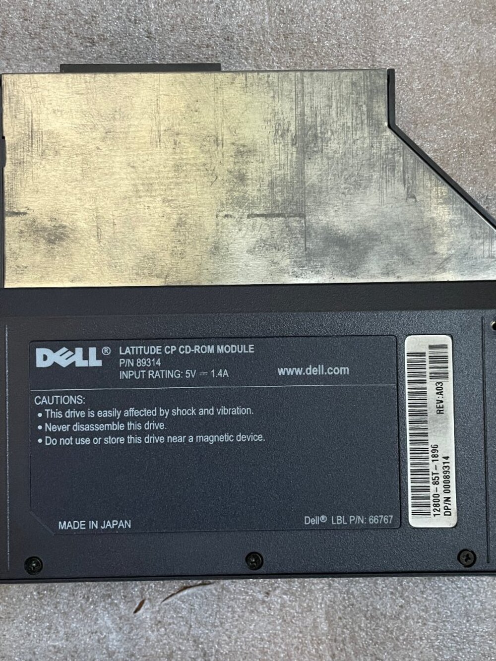 Dell Latitude CP CD-ROM  Module P/N 89314